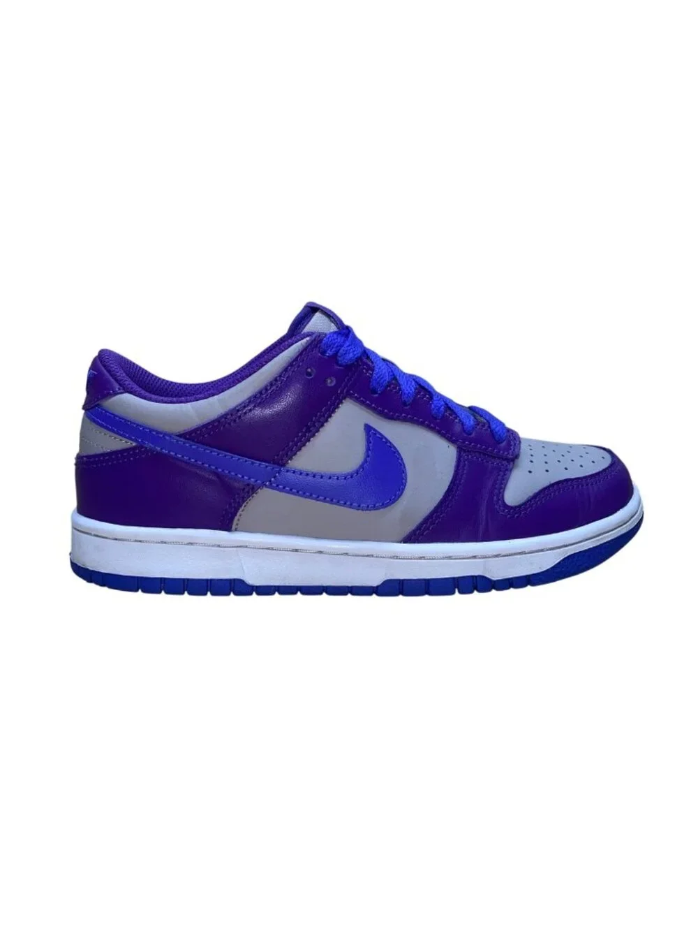 Nike Youth Wild Grape & Persian Violet Dunk Low Retro Athletic Sneakers Size 6Y
